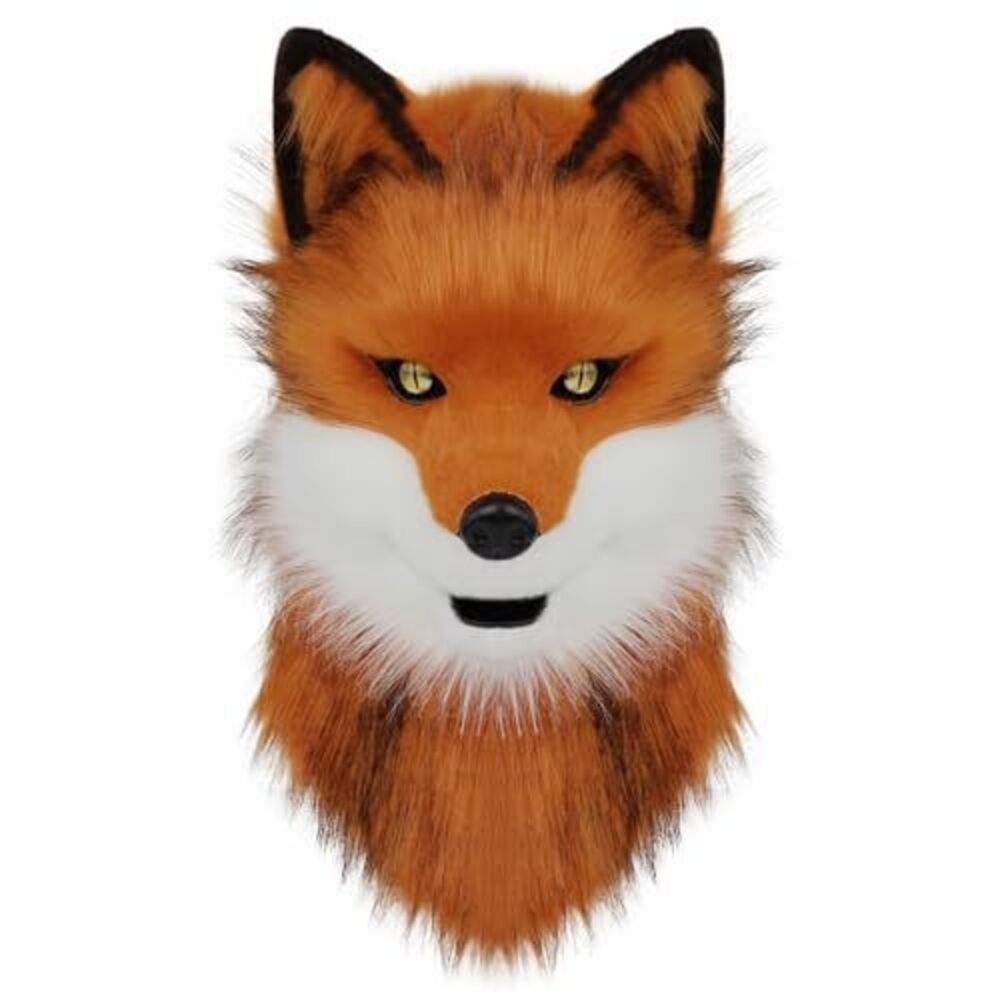 5581 Furry Dog Mask Animal Full Head Wolf Fox Realistic Masks for Halloween